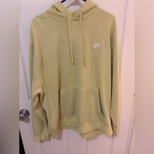 Nike Men's Light Yellow Hoodie